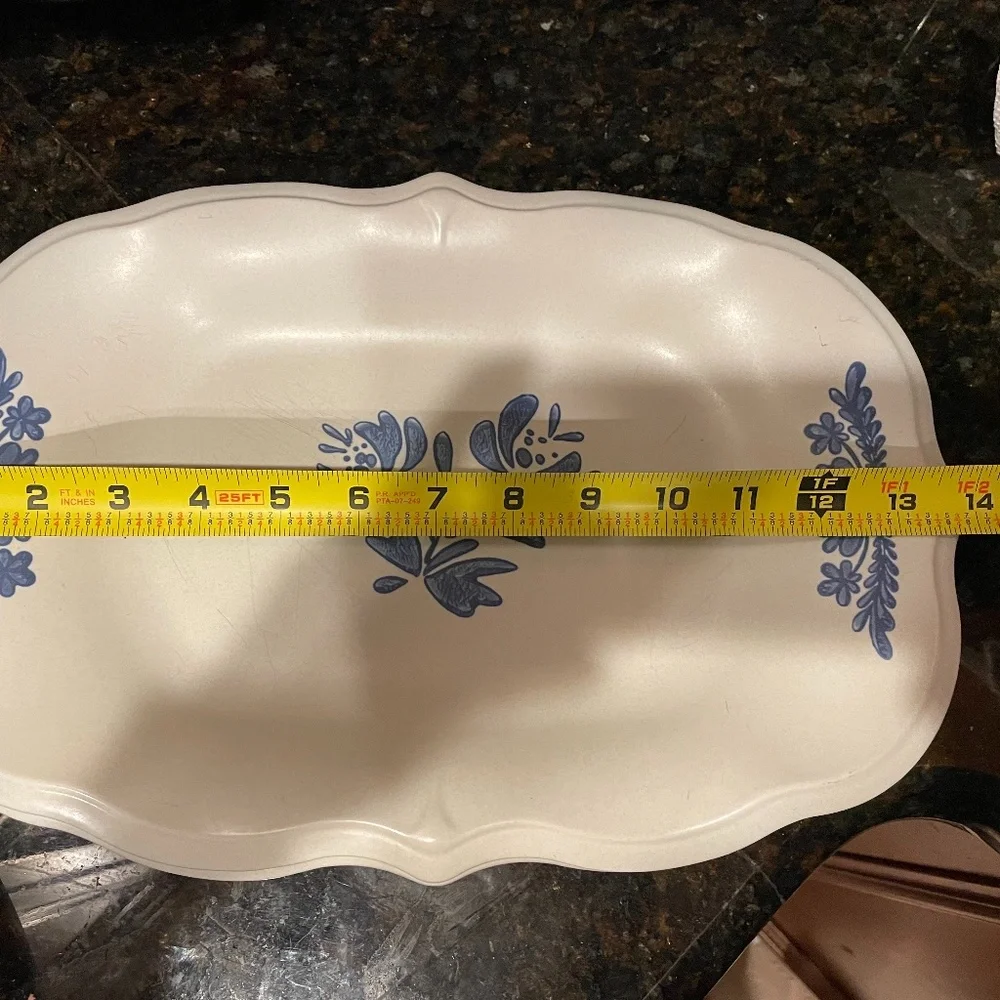 2 pfaltzgraff yorktown rectangle platter